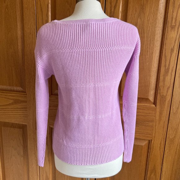 TALBOTS - Pima Cotton Bateau Neck Sweater - NEW with Tag - Picture 6 of 11
